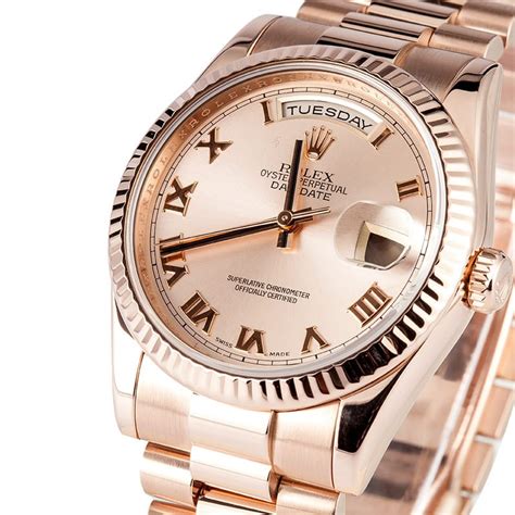 bob's Rolex rose gold watch